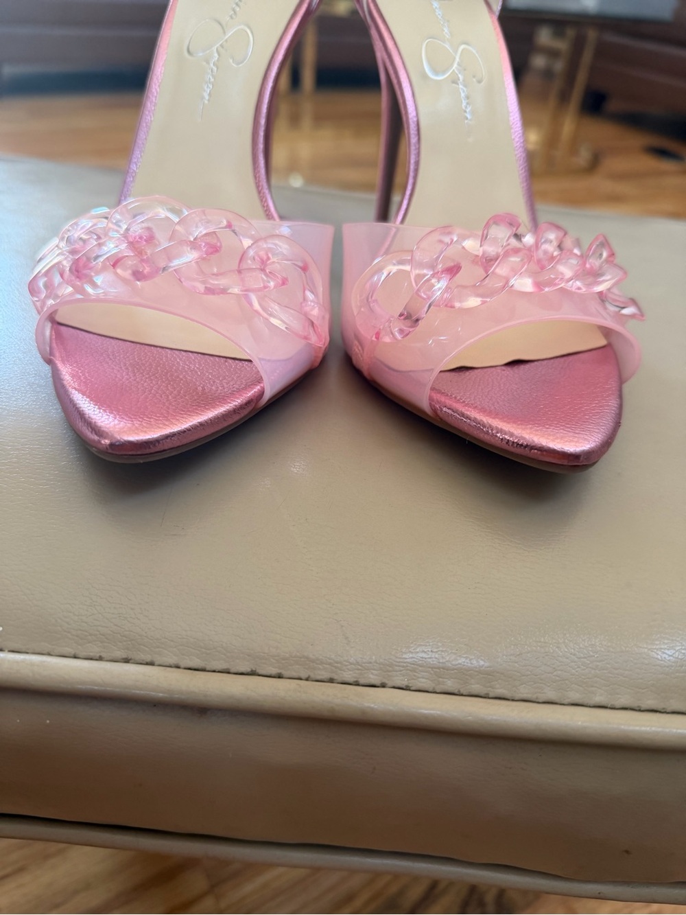 Jessica Simpson WAYRI Pink Metallic Pumps - Picture 3 of 9